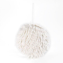 Weiche Handtuchkugel zur Wandmontage, hängende Handtuchkugel, weich, saugfähig, hautfreundlich mit Schlaufe, Badezimmer-Handtuchkugel aus Chenille