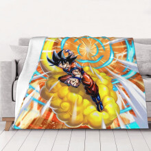 Flísová deka Dragon Ball, super měkká, útulná, pro muže, ženy, seniory a děti, Vlastnosti ložního prádla - Super měkká 60"X50"