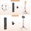 Ring Light de 13 polegadas com suporte de chão (kit Ring Light com altura total de 70,6 polegadas), luz circular de LED com suporte para celular, 3