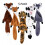 Prettyui5Pack Brinquedos para Cães Mastigáveis com Apito, Sem Enchimento, Resistentes 1