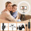 Ring Light de 13 polegadas com suporte de chão (kit Ring Light com altura total de 70,6 polegadas), luz circular de LED com suporte para celular, 2