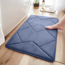 Tapete grosso para banheiro, antiderrapante e lavável, com rápida absorção de água e leve, ideal para a porta do banheiro.