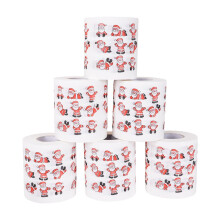 Giyblacko Dish Towels Microfiber Cleaning Cloths Christmas pattern color toilet paper Santa Christmas tree printed tissue
