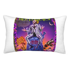 Beetlejuice kussenslopen, superzachte en knusse pluizige kussenslopen met ritssluiting, 50 x 76 cm, voor slaapkamer, bank, fauteuil, geschikt voor