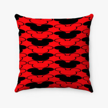 AIVO Mickey Mouse față de pernă din silicon, husă de pernă pătrată personalizată din poliester, pernă decorativă pentru canapea, decor