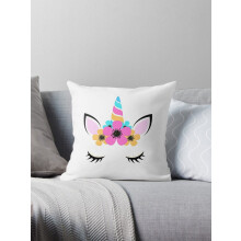 AIVO Unicorn Face Huse de pernă Husă de pernă Husă canapea cu două fețe