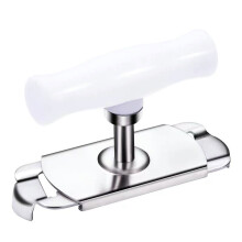 Ouvre-boîte, ouvre-boîte en acier inoxydable, ouvre-boîte multifonctionnel avec couvercle à visser facile à utiliser, ouvre-bouteille à visser