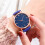 Ure Quartz Ur Rustfrit Stål Urskive Casual Armbåndsur 2