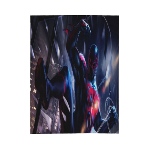 Blaincéad Lomra Spider-Man Braincéad Caithimh Thar a Bhog Cluthar, Gnéithe Leapa do Pháistí - Thar a Bhog 80"X60" 1