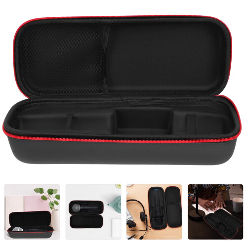 Zipper Microphone Carrying Bag Protective Box Storage Case for Microphone 2