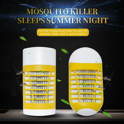 Roofei Bug Zapper Εσωτερική πρίζα Κουνουπιέρα, Ηλεκτρονική Κουνουπιέρα Fly Zapper με Φως LED 2