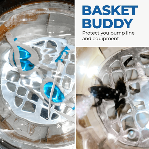 Το Basket Buddy αποτρέπει την είσοδο υπολειμμάτων στις γραμμές αντλίας και βοηθά στην 2