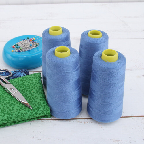 Κλωστή πολυεστέρα Serger από Threadart - 2750 γιάρδες 40/2 - Ζεστό ροζ - Διαθέσιμα πάνω από 50 2