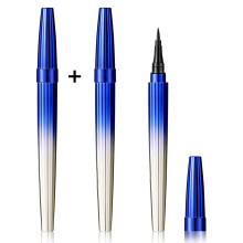 Waterproof Black Liquid Eyeliner Pen Pack of 2, Smudge Proof Precise Fine Tip Quick Dry