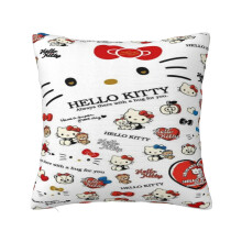 Capa de almofada decorativa Hello Kitty, ideal para sofá e decoração de casa. Escolha a capa de almofada perfeita para cada estação, 40x40 cm.