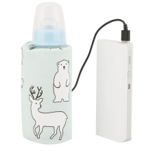 Chauffe-biberon USB portable Ccdes, couvercle de rangement et d'isolation avec thermostat, pour le transport du lait.