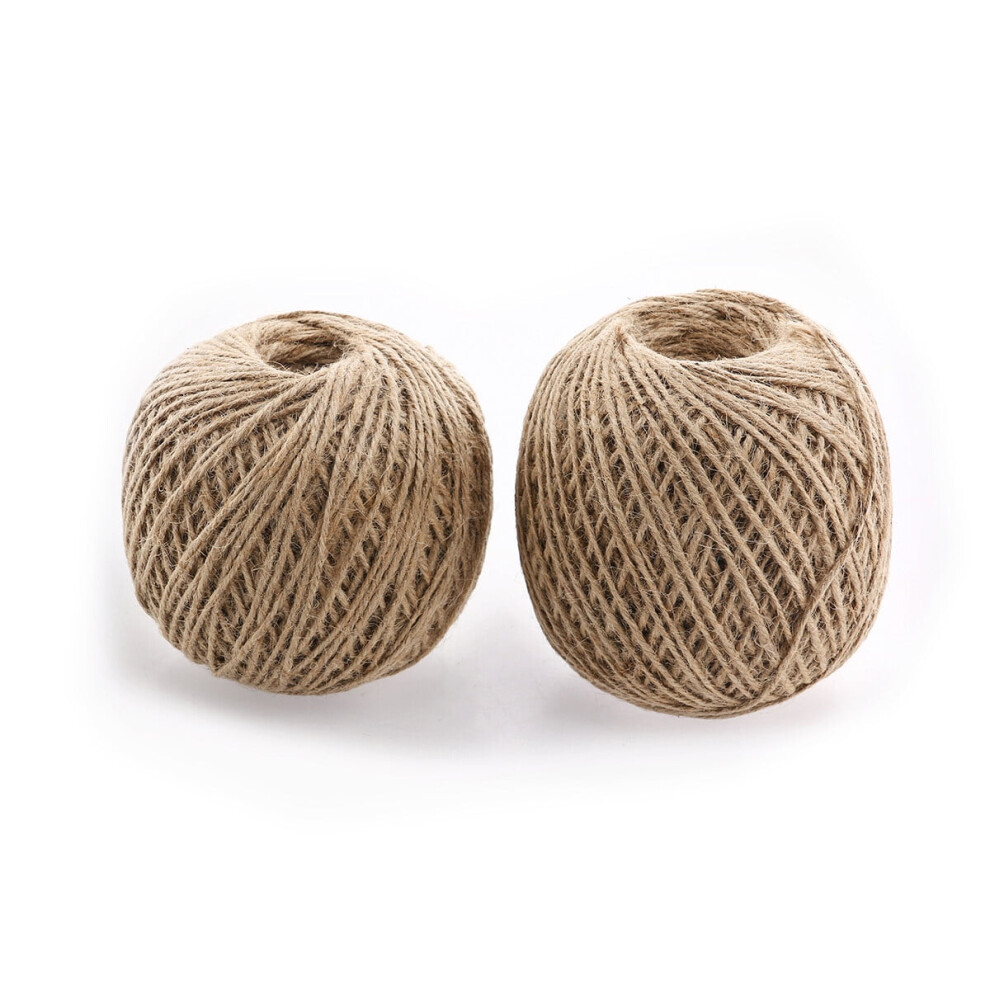 2 Pcs Sisal Jute Twines Heavy-Duty Twine Diy Crafts Craft Burlap Twine Industrial Jute Twine 9048212750055