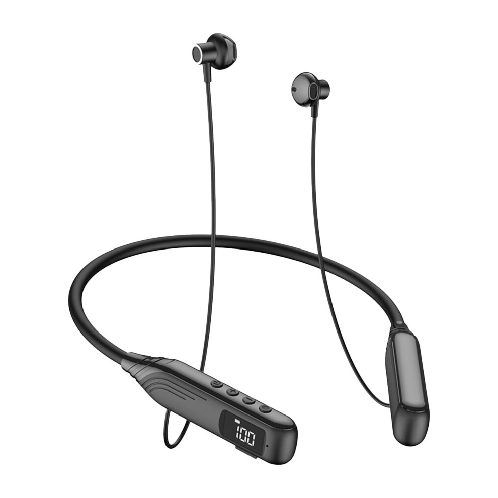 Bluetooth Earphones With Neck Hanging Design Ultra Long Standby Range Noise Reduction And Card Insertion Wireless Sports Earphones 9048212707462