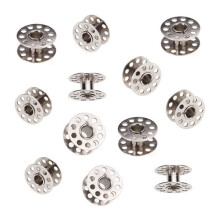 10 Stück Spulen für Nähmaschinen, Metall, altmodisch