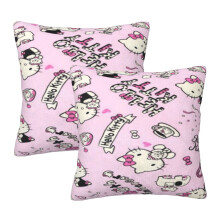 Capas de almofada Hello Kitty, pacote com 2 unidades, 40x40 cm (16"x16")