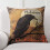 Phantoscope 18" x 18" Crow Halloween Polyester Decorative Pillow Cover , ( 4 Count) 3