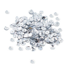 Guardung 400 Pieces Round Cupped Loose Sequins Sewing Embellishment 7mm Silver