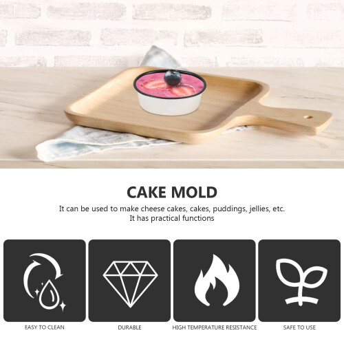 Eease4 stk. Holdbare ovale oste-cheesecakeforme til buddinggelé (assorterede farver) 1