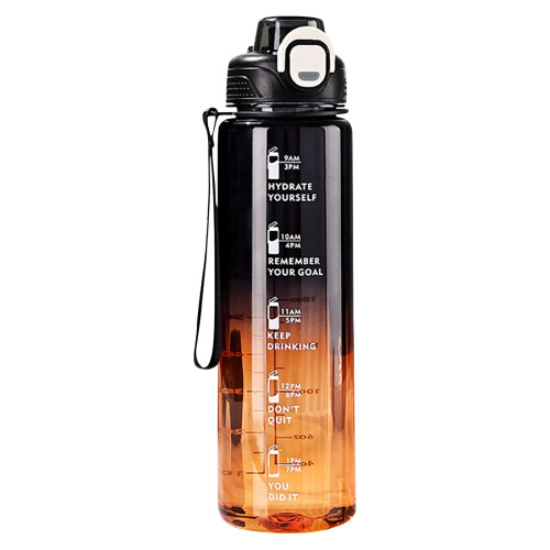 Διαφανές μπουκάλι νερού 1000ml με καλαμάκι, χωρίς BPA, ασφαλές στο πλυντήριο πιάτων,