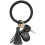 Bracelet porte-clés rond en cuir 1