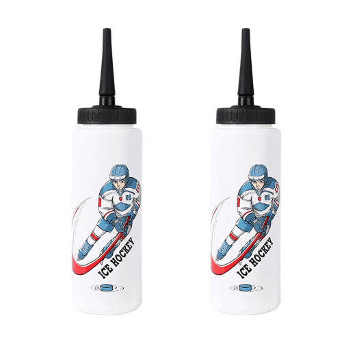 2x1000ml Μπουκάλι Νερού Χόκεϊ επί Πάγου Φορητό Μπουκάλι Ποδοσφαίρου Υψηλής 1