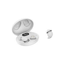 Căști Bluetooth invizibile pentru somn, rezistente la apă IPX6, potrivite pentru persoanele care dorm pe o parte, albe YEMAESRE