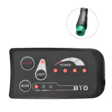 Display LED per misuratore di bici elettrica S810 IP65 36V UART compatibile con bici elettrica (36V) Nero 5PIN