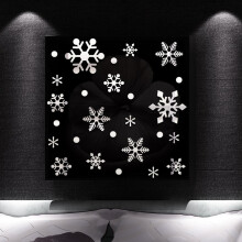 Decorações de Natal com lata transparente que abre, enfeite de Natal transparente, 5 peças, adesivos de parede
