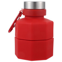 Outdoor-Wasserflasche, faltbar, mit Hanteln, Campingflasche, Fitness-Sport-Silicagel