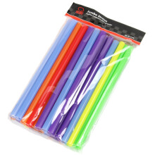 Plastová brčka Chef Craft Select Jumbo rovná, 9 palců, sada 25 kusů, různé druhy