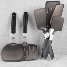 Flexibler Silikon-Wender, hitzebeständiger Antihaft-Küchenhelfer, Pfannenwender zum Kochen und Backen