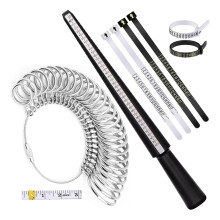 Men'S and Women'S Ring S Izing Tools, Metal Ring Measurer, Ring Making Kit, Ring Mandrel, Ring S Izing for Loose Rings