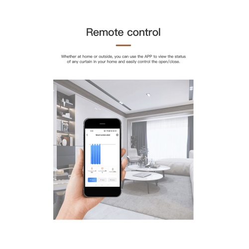 Tuya Smart WIFI Αυτόματο Ανοιχτήρι Κουρτίνας με Ρομπότ, Τηλεχειριστήριο για το Alexa Home Double 1