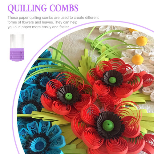 Σετ χτένας χαρτιού quilling Guangmc2pcs από ανοξείδωτο ατσάλι για DIY εργαλεία 1