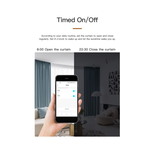 Tuya Smart WIFI Αυτόματο Ανοιχτήρι Κουρτίνας με Ρομπότ, Τηλεχειριστήριο για το Alexa Home Double 2