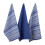 Σέτ πετσετών DII Everyday Collection Urban Stripe, 20x30, Ναυτικό Μπλε, 3 τεμάχια 1