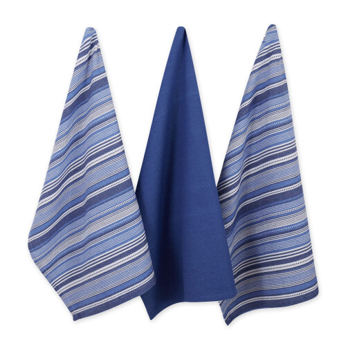 Σέτ πετσετών DII Everyday Collection Urban Stripe, 20x30, Ναυτικό Μπλε, 3 τεμάχια