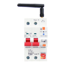 Interruptor RCBO Tuya Smart WiFi RS485 2P para medidor prepago con temporizador, protector de voltaje y corriente, control por voz, 63A ajustable