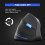 Mouse wireless verticale ZELOTES Master Office, mouse verticale da polso con 2400 DPI, mouse verticale 8
