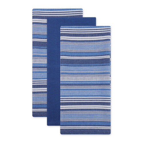 Σέτ πετσετών DII Everyday Collection Urban Stripe, 20x30, Ναυτικό Μπλε, 3 τεμάχια 1