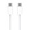 Compatibil cu iPhone15Încărcător rapid 2METER - USB-C la USB-C - ALB alb 3