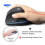 Mouse wireless verticale ZELOTES Master Office, mouse verticale da polso con 2400 DPI, mouse verticale 6