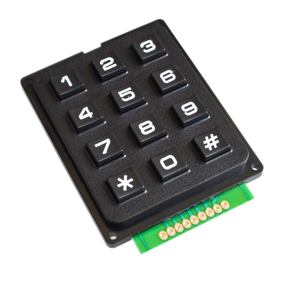 3X4 Matrix Membrane Keypad Module With 12 Quality Tactile Keys For Arduino Mcu 9099447557582