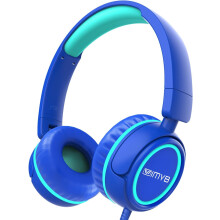 Casque audio pour enfants, V1, filaire stéréo, pliable, anti-nœuds, jack 3,5 mm réglable, supra-auriculaire.