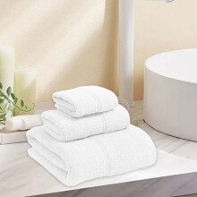 Ensemble de 3 serviettes de douche Oefntac - Draps de bain ultra-absorbants pour adultes, trois tailles, adaptés à une utilisation à la maison et